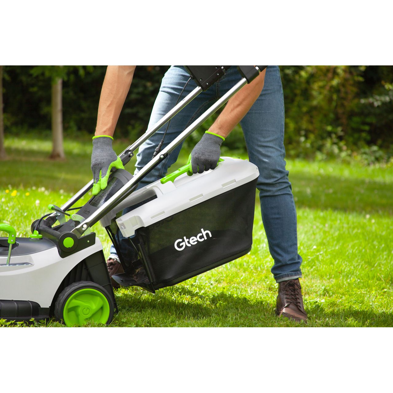 Gtech CLM50 Cordless Lawn Mower - Adjustable Cutting Height 30 to 80mm and 2 Year Warranty