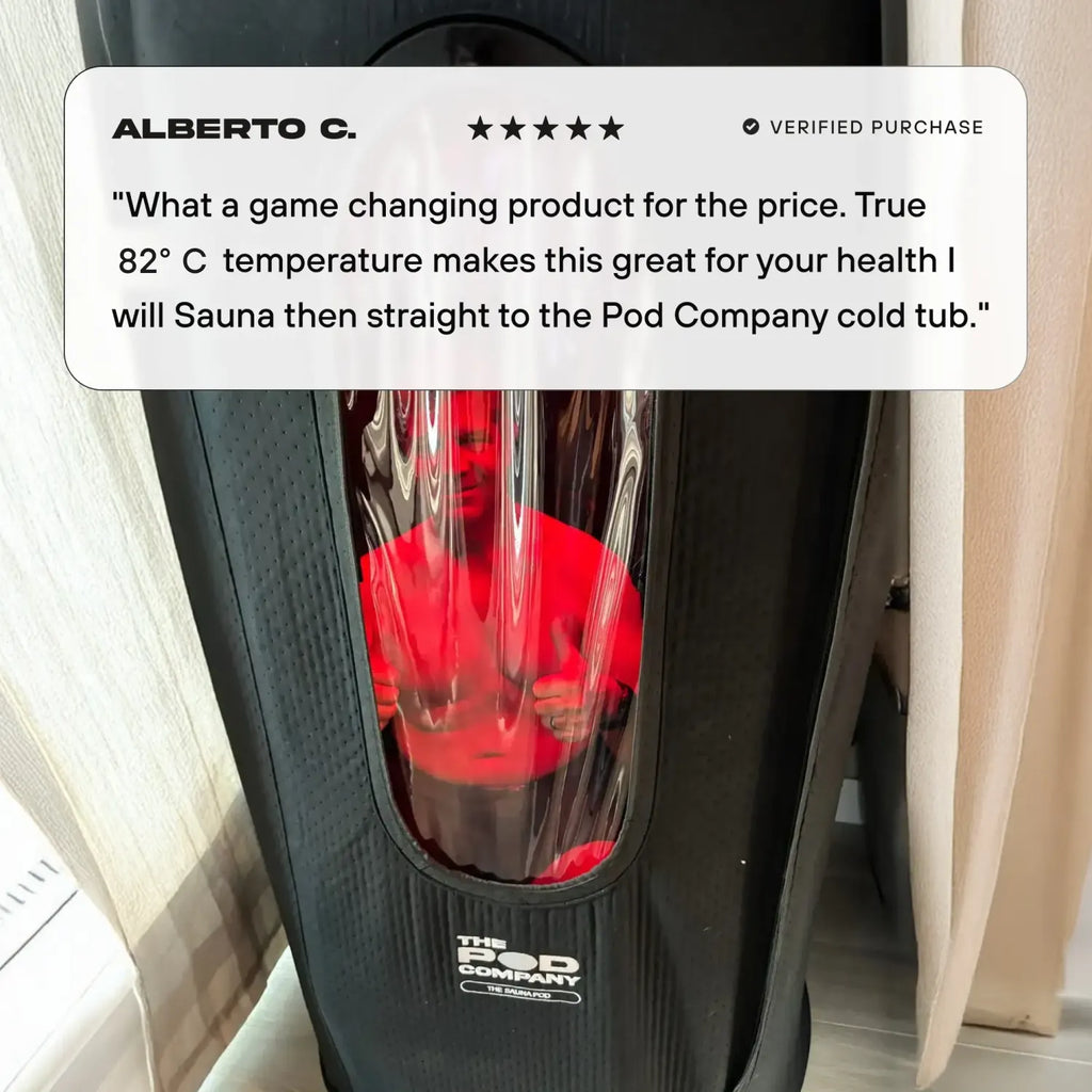 The Sauna Pod Portable Hot Air Sauna - Patent Pending Heating Technology Delivers Real Sauna Anywhere