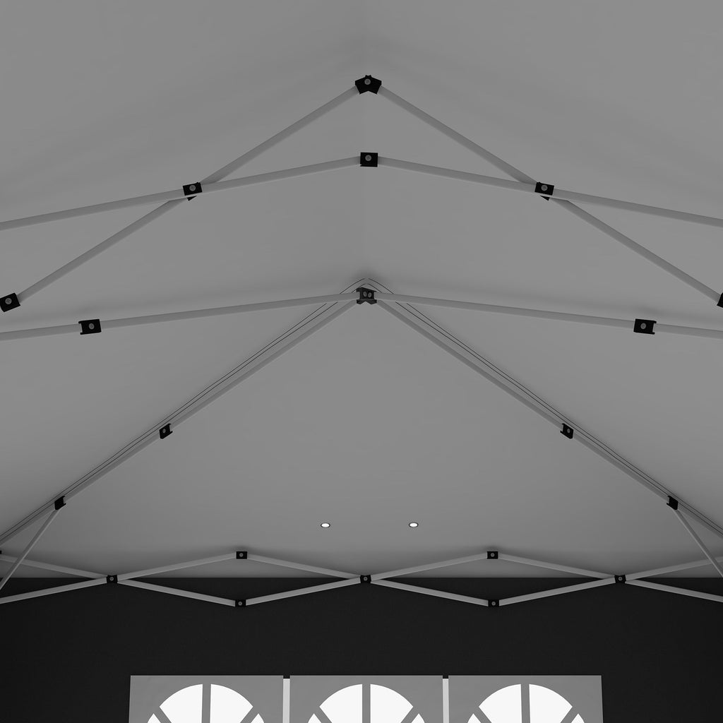 Outsunny 3x6m Garden Pop Up Gazebo With Sidewalls Windows Carry Bag Black - Quick Assembly Outdoor Party Shelter