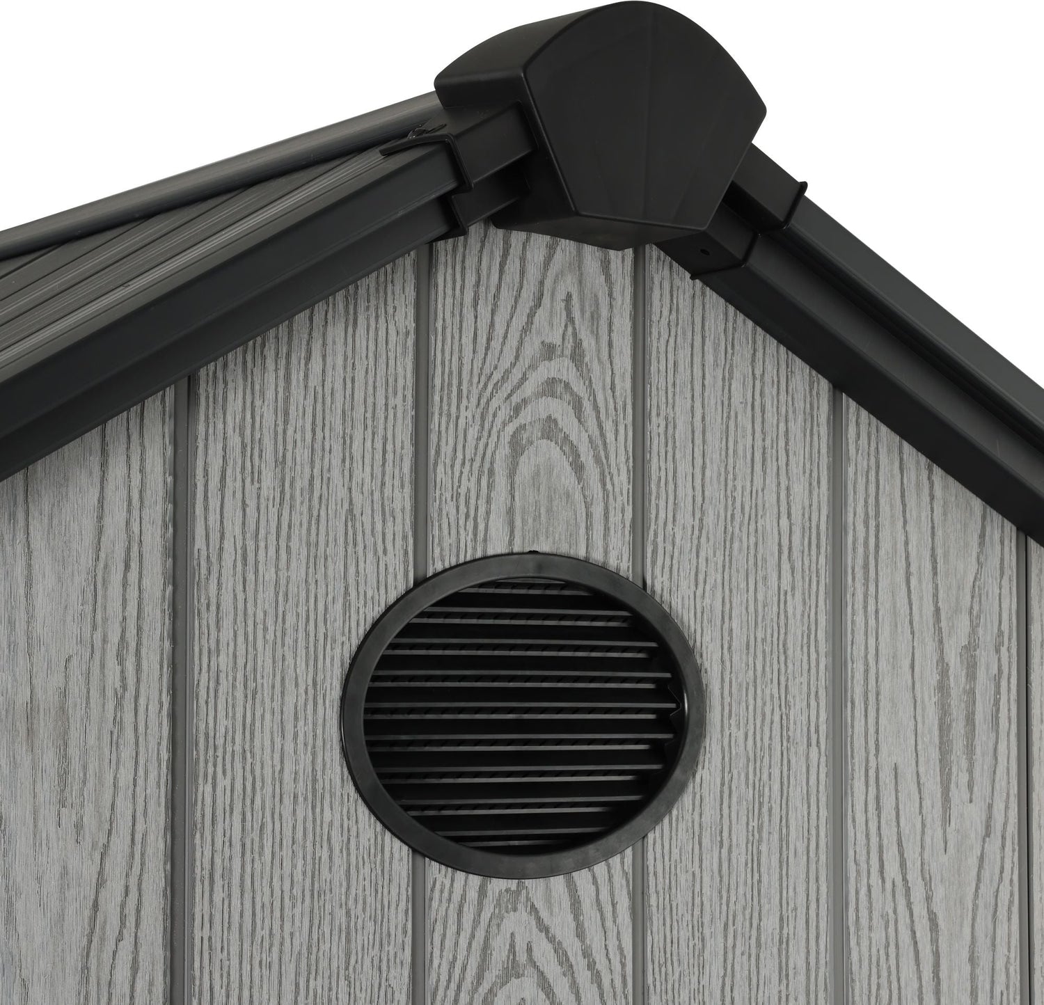 Pro Grade 6ft x 8ft Premium Plastic Double Door Garden Shed - Wood Touch Texture And Maintenance Free